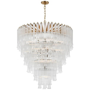 Lorelei - 104.5W 19 LED X-Large Waterfall Chandelier In Traditional Style-42.75 Inches Tall and 34.75 Inches Wide - 1112273