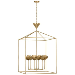 Alberto - 33W 6 LED Extra Large Open Cage Lantern-48.25 Inches Tall and 30 Inches Wide - 1328148