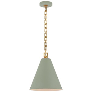 Theo - 15W 1 LED Pendant-17 Inches Tall and 14.25 Inches Wide - 1328151