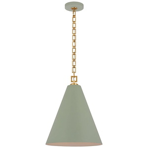 Theo - 15W 1 LED Pendant-21 Inches Tall and 17 Inches Wide