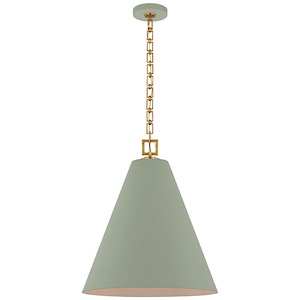 Theo - 15W 1 LED Pendant-26 Inches Tall and 22 Inches Wide - 1328153