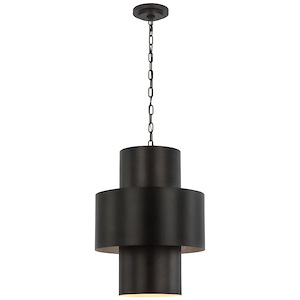 Chalmette - 10W 4 LED Layered Pendant-21 Inches Tall and 16 Inches Wide