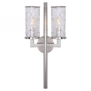 Liaison - 2 Light Double Wall Sconce In Modern Style-19 Inches Tall and 9.5 Inches Wide - 695768
