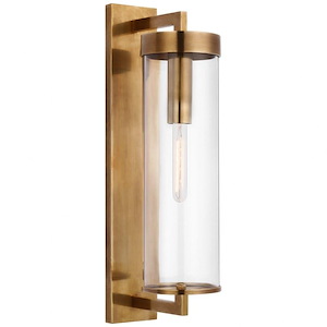 Liaison - 1 Light Large Outdoor Bracketed Wall Lantern In Modern Style-20 Inches Tall and 4.75 Inches Wide