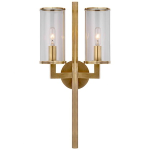 Liaison - 2 Light Double Wall Sconce In Modern Style-19 Inches Tall and 9.5 Inches Wide - 1225353