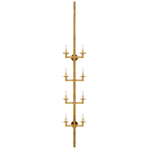Liaison Statement - 8 Light Wall Sconce In Modern Style-84.25 Inches Tall and 12.75 Inches Wide