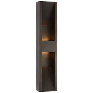 Tribute - 18W LED Large Outdoor Wall Sconce In Modern Style-24 Inches Tall and 5 Inches Wide