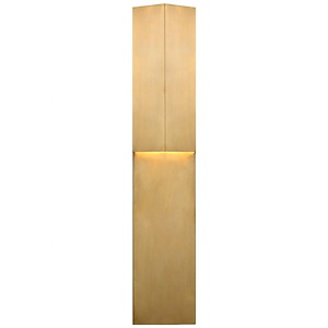 Rega - 12W LED Outdoor Folded Wall Sconce In Modern Style-24 Inches Tall and 5.25 Inches Wide