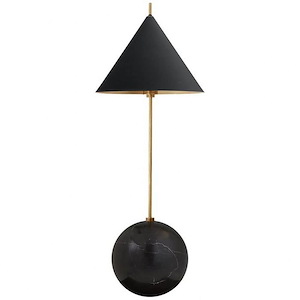 Cleo - 1 Light Orb Base Desk Lamp In Modern Style-20.75 Inches Tall and 8 Inches Wide