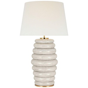 Phoebe - 15W 1 LED Extra Large Stacked Table Lamp-35.5 Inches Tall and 21 Inches Wide