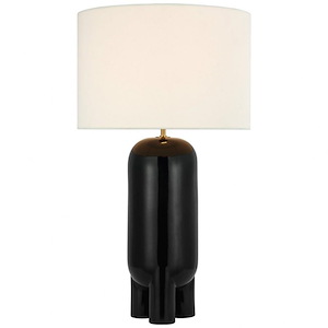 Chalon - 15W 1 LED Large Table Lamp In Casual Style-30 Inches Tall and 17 Inches Wide