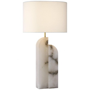 Savoye - 15W 1 LED Large Right Table Lamp In Modern Style-34 Inches Tall and 18 Inches Wide - 1112344