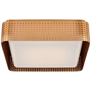 Precision - 18W LED Square Flush Mount In Modern Style-3.75 Inches Tall and 12.5 Inches Wide - 1314615