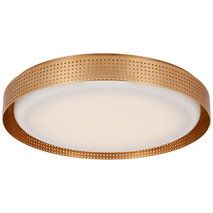 Precision - 25W LED Round Flush Mount In Modern Style-2.75 Inches Tall and 18 Inches Wide