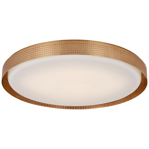 Precision - 35W LED Round Flush Mount In Modern Style-2.75 Inches Tall and 24 Inches Wide