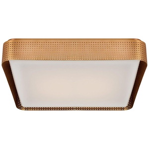 Precision - 25W LED Square Flush Mount In Modern Style-3.75 Inches Tall and 20 Inches Wide - 1314619