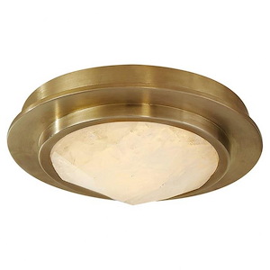 Halcyon - 12W LED Solitaire Bezel Flush Mount In Modern Style-1.5 Inches Tall and 5 Inches Wide
