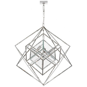Cubist - 26W 4 LED Medium Chandelier In Modern Style-36.5 Inches Tall and 32 Inches Wide