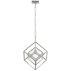 Cubed - 15W 1 LED Medium Pendant In Modern Style-19.25 Inches Tall and 14.5 Inches Wide - 1328199