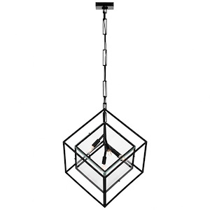 Cubed - 26W 4 LED Large Pendant In Modern Style-26 Inches Tall and 20 Inches Wide - 1112361