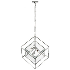 Cubed - 26W 4 LED Large Pendant In Modern Style-26 Inches Tall and 20 Inches Wide - 1328200