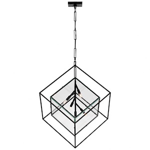 Cubed - 32.5W 5 LED X-Large Pendant In Modern Style-36.5 Inches Tall and 28.5 Inches Wide