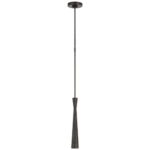 Utopia - 9W LED Mini Pendant In Modern Style-15 Inches Tall and 2.25 Inches Wide