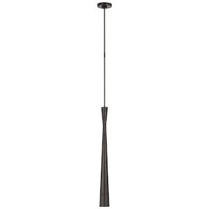 Utopia - 12W LED Tall Pendant In Modern Style-30 Inches Tall and 3.25 Inches Wide - 1112366