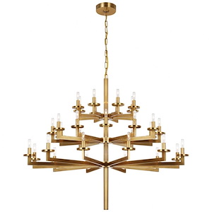 Liaison - 32 Light 3-Tier Chandelier In Modern Style-39.5 Inches Tall and 47.5 Inches Wide - 1328211