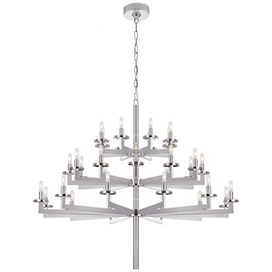 Liaison - 32 Light 3-Tier Chandelier In Modern Style-39.5 Inches Tall and 47.5 Inches Wide