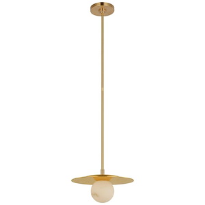 Pertica - 6W LED Disc Pendant In Modern Style-6.5 Inches Tall and 12 Inches Wide