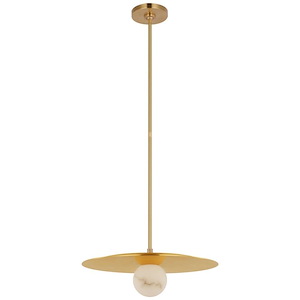 Pertica - 6W LED Disc Pendant In Modern Style-6.5 Inches Tall and 18 Inches Wide