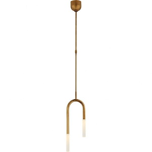 Rousseau - 9W LED Small Asymmetric Pendant In Modern Style-19.25 Inches Tall and 8.75 Inches Wide