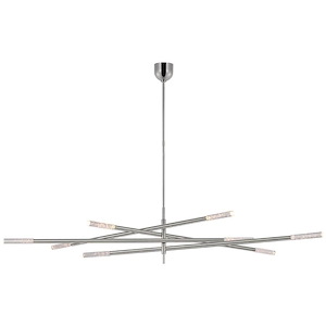 Rousseau - 35W LED Oversized Articulating Chandelier In Modern Style-14.25 Inches Tall and 68.25 Inches Wide