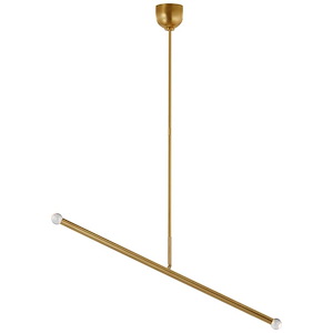 Rousseau - 9W LED Large Articulating Linear Chandelier In Modern Style-15 Inches Tall and 40.75 Inches Wide - 1328222