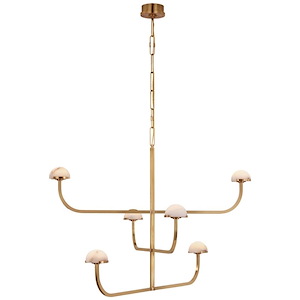 Pedra - 28W LED 3-Tier Shallow Chandelier In Modern Style-32.25 Inches Tall and 40.75 Inches Wide - 1328223