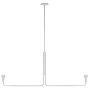 Brassica - 12W LED Large Linear Chandelier In Modern Style-24 Inches Tall and 59.25 Inches Wide - 1112379