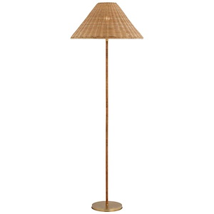 Wimberley - 15W 1 LED Medium Wrapped Floor Lamp In Traditional Style-60 Inches Tall and 21 Inches Wide