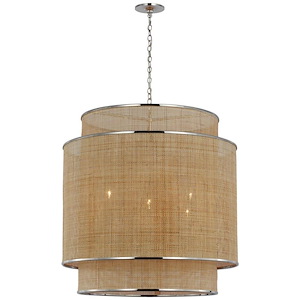 Linley - 39W 6 LED Extra Large Hanging Pendant In Traditional Style-31.25 Inches Tall and 30 Inches Wide