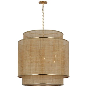 Linley - 39W 6 LED Extra Large Hanging Pendant In Traditional Style-31.25 Inches Tall and 30 Inches Wide