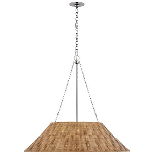 Corinne - 16.5W 3 LED Extra Large Woven Hanging Pendant In Traditional Style-32.5 Inches Tall and 36.25 Inches Wide - 1328241