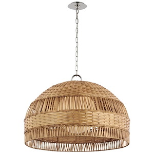 Whit - 15W 1 LED Extra Large Dome Hanging Pendant In Traditional Style-21.25 Inches Tall and 30.75 Inches Wide
