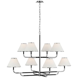 Rigby - 52W 8 LED Grande 2-Tier Chandelier-32 Inches Tall and 48.75 Inches Wide