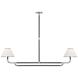 Rigby - 13W 2 LED Large Linear Chandelier-19.25 Inches Tall and 9.75 Inches Wide