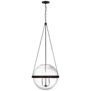 Reese - 19.5W 3 LED Globe Pendant In Traditional Style-44.75 Inches Tall and 18.25 Inches Wide