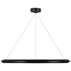 Racetrack - 85W LED Ring Chandelier In Modern Style-1.75 Inches Tall and 38 Inches Wide