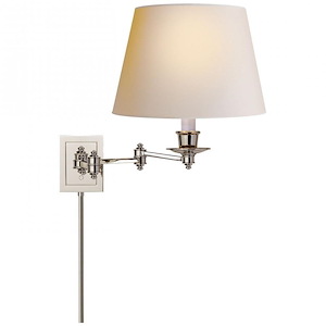 Swing Arm - 1 Light Triple Swing Arm Wall Sconce with Natural Paper Shade - 696049