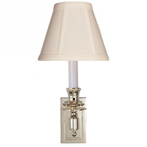 French Library - 1 Light Wall Sconce with Tissue Shade - 1255675