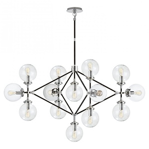 Bistro - 14 Light Chandelier in Sputnik Style 52 Inches Wide and 68 Inches Tall - 1225558