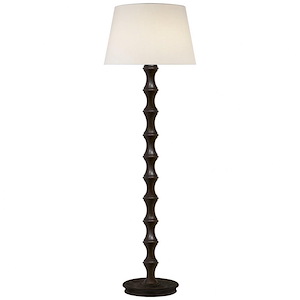 Bamboo - 1 Light Floor Lamp-52.5 Inches Tall and 17 Inches Wide